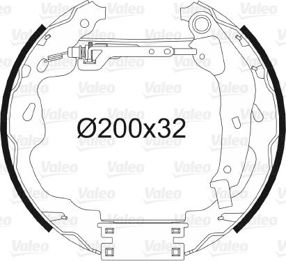 Valeo 554848 - Komplet kočnica, bubanj kočnice www.molydon.hr