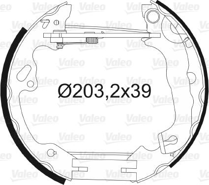 Valeo 554857 - Komplet kočnica, bubanj kočnice www.molydon.hr