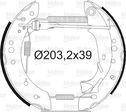 Valeo 554805 - Komplet kočnica, bubanj kočnice www.molydon.hr