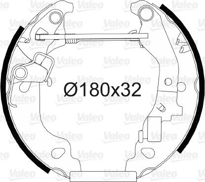 Valeo 554811 - Komplet kočnica, bubanj kočnice www.molydon.hr