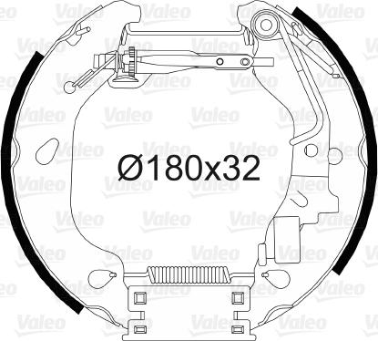 Valeo 554812 - Komplet kočnica, bubanj kočnice www.molydon.hr