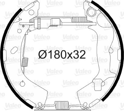 Valeo 554884 - Komplet kočnica, bubanj kočnice www.molydon.hr