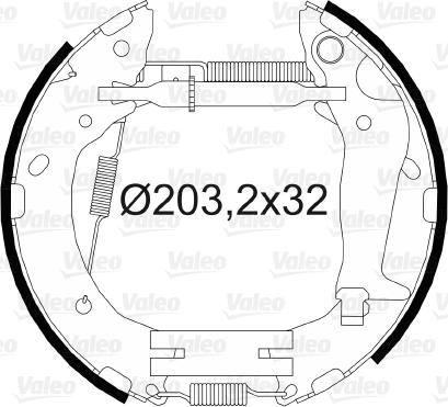 Valeo 554886 - Komplet kočnica, bubanj kočnice www.molydon.hr