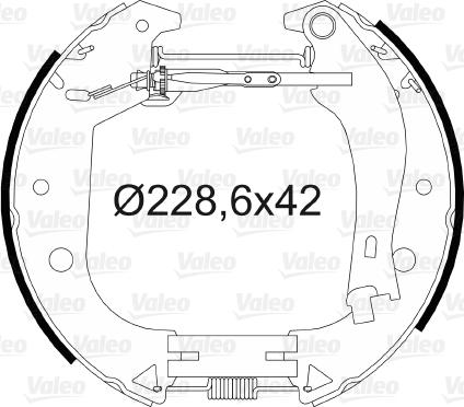 Valeo 554888 - Komplet kočnica, bubanj kočnice www.molydon.hr