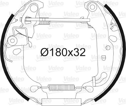 Valeo 554826 - Komplet kočnica, bubanj kočnice www.molydon.hr