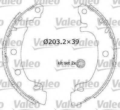 Valeo 554757 - Komplet kočnica, bubanj kočnice www.molydon.hr