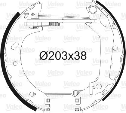 Valeo 554766 - Komplet kočnica, bubanj kočnice www.molydon.hr