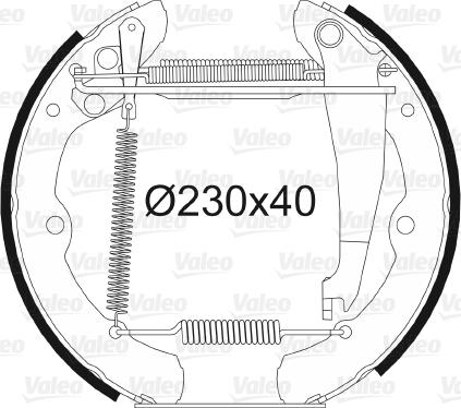 Valeo 554784 - Komplet kočnica, bubanj kočnice www.molydon.hr