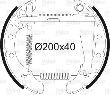 Valeo 554788 - Komplet kočnica, bubanj kočnice www.molydon.hr