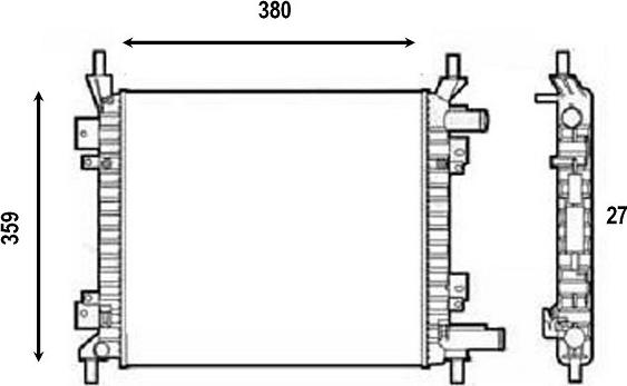 Valeo 555821 - Hladnjak, hladjenje motora www.molydon.hr