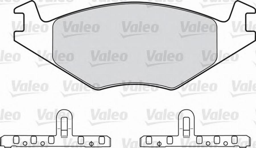 Valeo 551 024 - Komplet Pločica, disk-kočnica www.molydon.hr