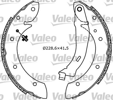 Valeo 553855 - Komplet kočnica, bubanj kočnice www.molydon.hr