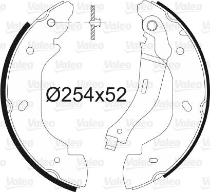 Valeo 564023 - Komplet kočnica, bubanj kočnice www.molydon.hr