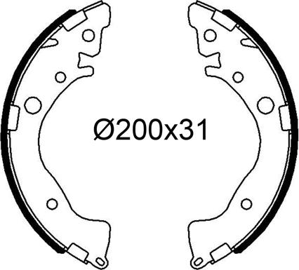 Valeo 564277 - Komplet kočnica, bubanj kočnice www.molydon.hr