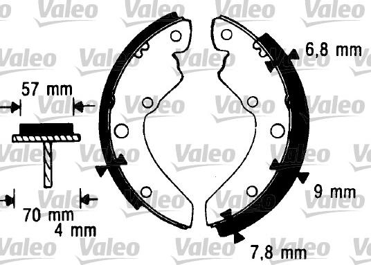 Valeo 562986 - Komplet kočnica, bubanj kočnice www.molydon.hr