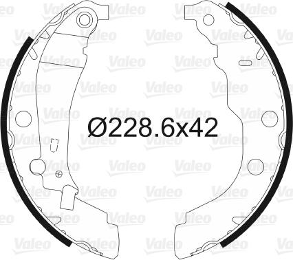 Valeo 562628 - Komplet kočnica, bubanj kočnice www.molydon.hr