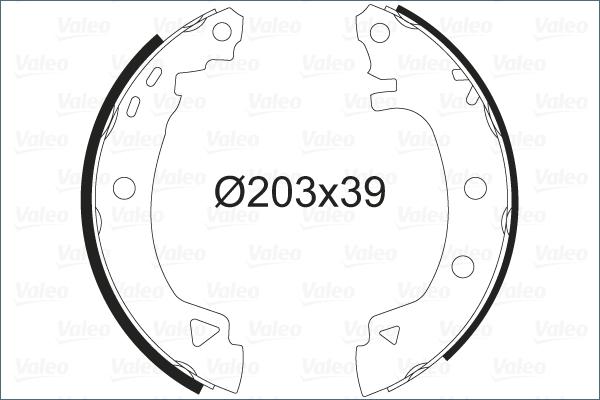 Valeo 562041 - Komplet kočnica, bubanj kočnice www.molydon.hr