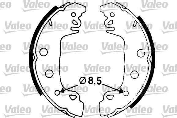 Valeo 562043 - Komplet kočnica, bubanj kočnice www.molydon.hr