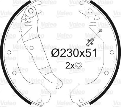 Valeo 562058 - Komplet kočnica, bubanj kočnice www.molydon.hr