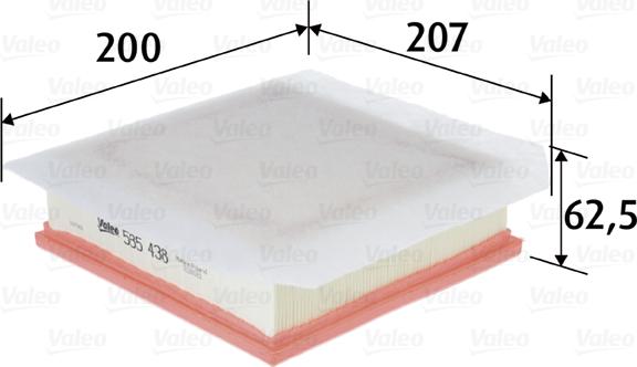 Valeo 585438 - Filter za zrak www.molydon.hr