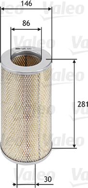 Valeo 585680 - Filter za zrak www.molydon.hr