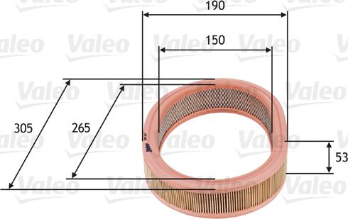 Valeo 585627 - Filter za zrak www.molydon.hr