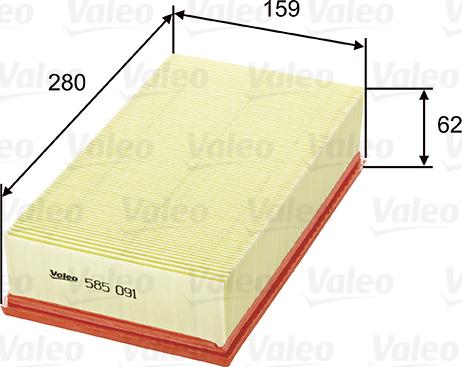 Valeo 585091 - Filter za zrak www.molydon.hr