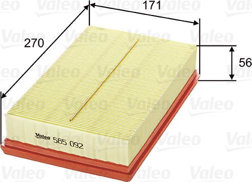 Valeo 585092 - Filter za zrak www.molydon.hr