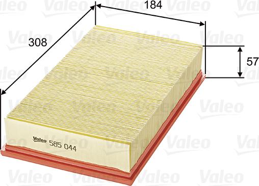 Valeo 585044 - Filter za zrak www.molydon.hr