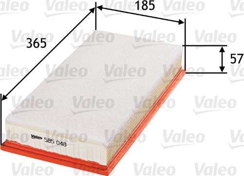 Valeo 585048 - Filter za zrak www.molydon.hr