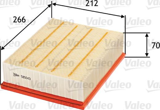 Valeo 585043 - Filter za zrak www.molydon.hr