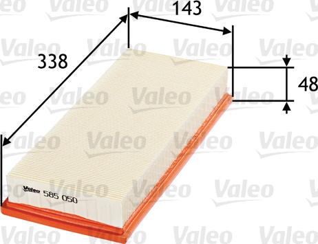 Valeo 585050 - Filter za zrak www.molydon.hr