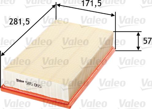 Valeo 585065 - Filter za zrak www.molydon.hr