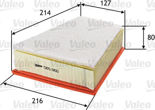 Valeo 585060 - Filter za zrak www.molydon.hr