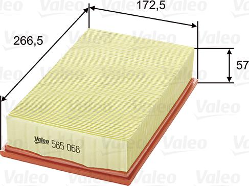 Valeo 585068 - Filter za zrak www.molydon.hr