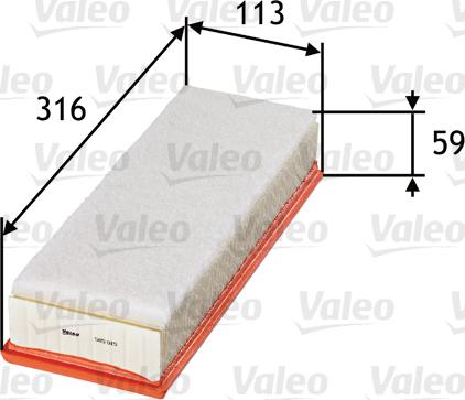 Valeo 585015 - Filter za zrak www.molydon.hr