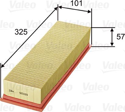 Valeo 585089 - Filter za zrak www.molydon.hr