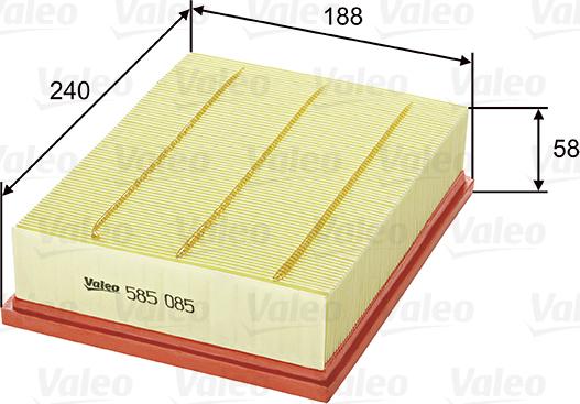 Valeo 585085 - Filter za zrak www.molydon.hr