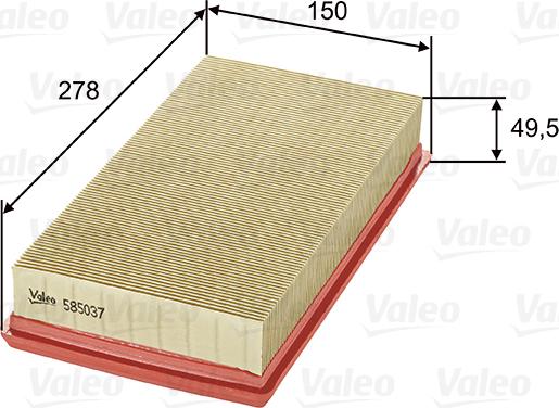 Valeo 585037 - Filter za zrak www.molydon.hr