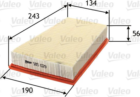 Valeo 585029 - Filter za zrak www.molydon.hr