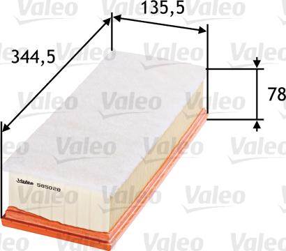 Valeo 585028 - Filter za zrak www.molydon.hr