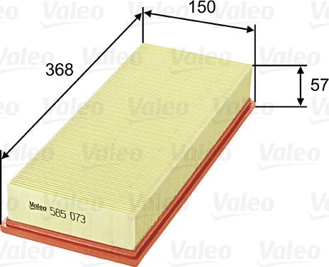 Valeo 585073 - Filter za zrak www.molydon.hr