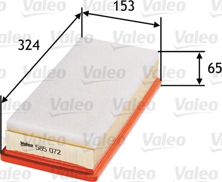 Valeo 585072 - Filter za zrak www.molydon.hr