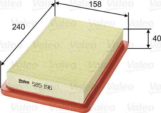 Valeo 585196 - Filter za zrak www.molydon.hr