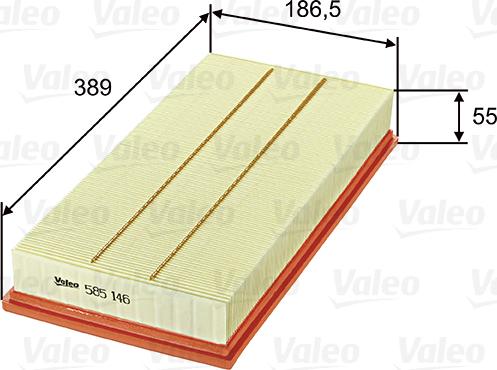 Valeo 585146 - Filter za zrak www.molydon.hr