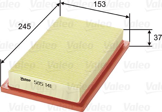 Valeo 585141 - Filter za zrak www.molydon.hr