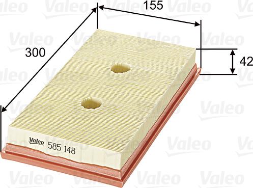 Valeo 585148 - Filter za zrak www.molydon.hr