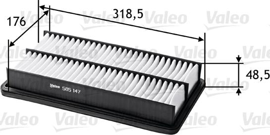 Valeo 585147 - Filter za zrak www.molydon.hr