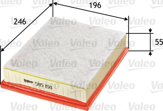 Valeo 585158 - Filter za zrak www.molydon.hr