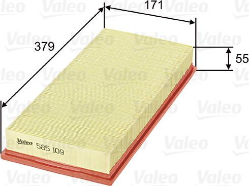 Valeo 585109 - Filter za zrak www.molydon.hr